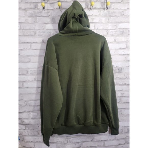 Men 2XL Green Pullover Hoodie Green Explore Embroidered Patch‎ Fleece NEW $39.99 - Picture 7 of 8